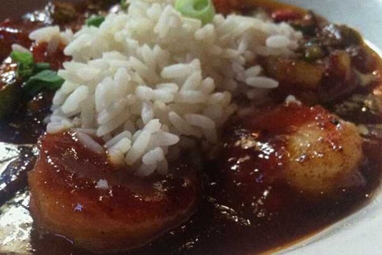 The Voodoo shrimp from Fenice Creolo, the Italian-Creole place in Phoenixville.