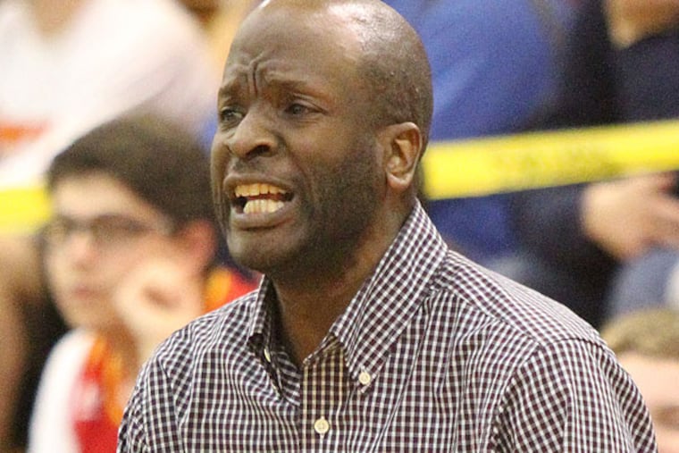 Head Coach Dave Allen of Cherry Hill East. (Charles Fox/Staff Photographer)