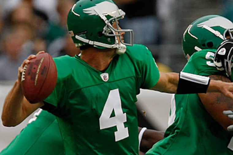 How will Kevin Kolb respond to the pressure now that Michael Vick has shown he can still play? (Michael S. Wirtz/Staff Photographer)