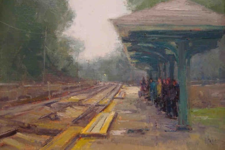 "Evening's Promise" by Valerie Craig won best of show in the Wayne Art Center's plein air festival.