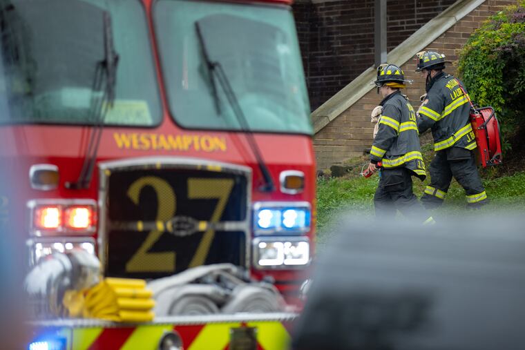 File: Firefighters break down their operation at Burlington County Central Communications in Westampton.