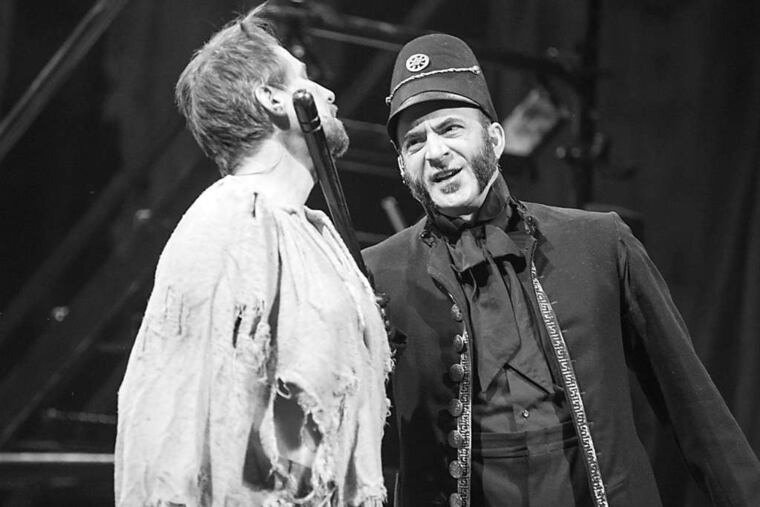 John Smitherman (left) and James Zannelli in "Les Miserables."