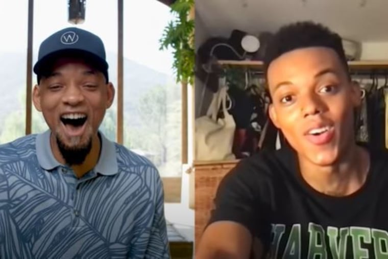 Will Smith surprises Jabari Banks with the news that he's been cast as Will in the dramatic reboot of "The Fresh Prince of Bel-Air."