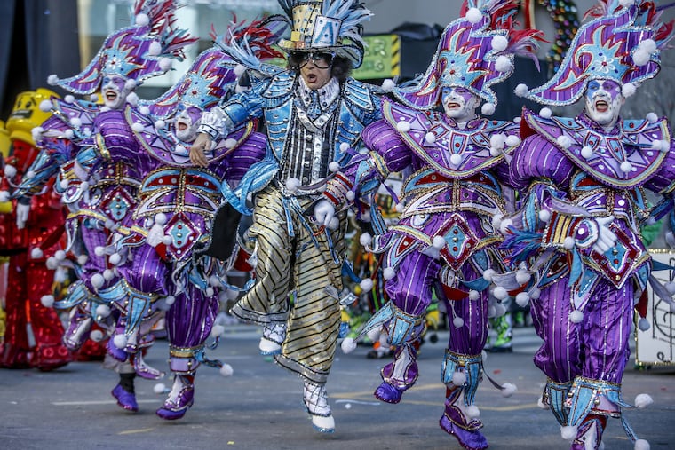 Captain Carmen Maniaci Sr. center, dances with other members of the Avalon String Band during their 2018 performance. Clowns are usually a safe character.