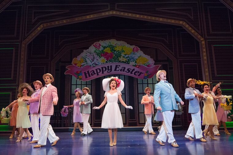 Cary Michele Miller (center) and company in "Irving Berlin's Holiday Inn," through Oct. 21 at the Walnut Street Theatre.