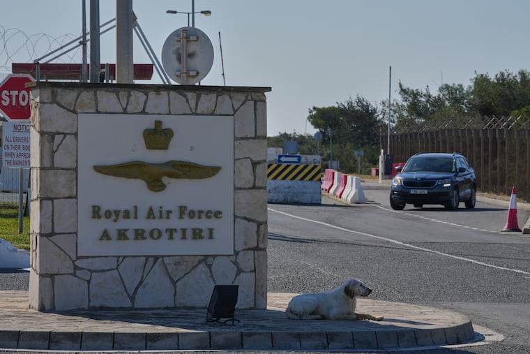 The U.K.’s RAF Akrotiri air base was hit by a drone strike near Limassol, Cyprus, Monday, March, 2, 2026.