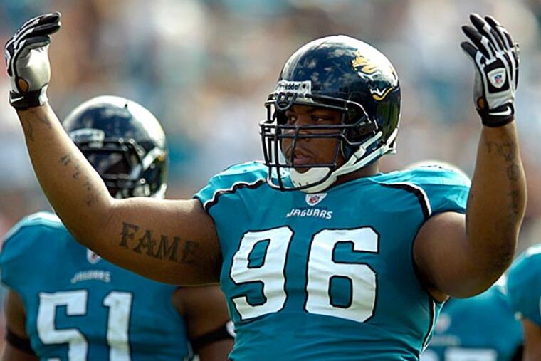 If the Eagles want a traditional nose tackle, Terrance Knighton could be an intriguing option. (Stephen Morton/AP file photo)