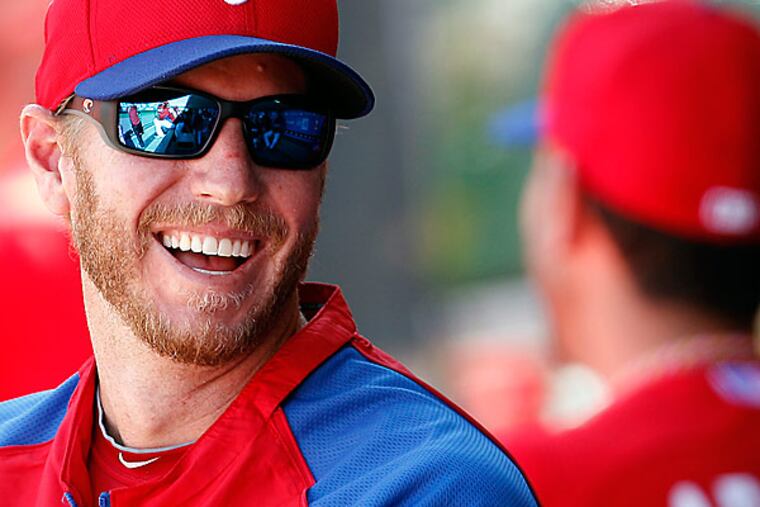 Phillies pitcher Roy Halladay. (David Maialetti/Staff Photographer)