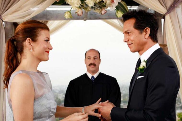 Addison Montgomery , played by Kate Walsh, marries Jake Reilly (Benjamin Bratt) in the finale of "Private Practice". RON TOM / ABC