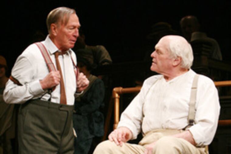 Christopher Plummer (left, with Brian Dennehy) is a contender for best actor in a play, the revival of "Inherit the Wind."