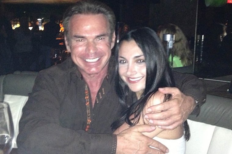 Charles Peruto, Jr., with his lover and colleague Julia Law.