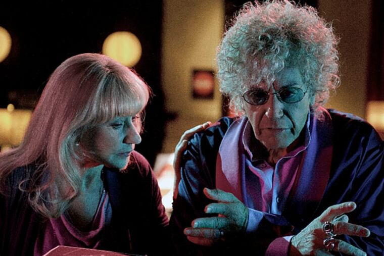 Not outstanding, just scary: Al Pacino (right) is in the running for actor in a mini-series or movie for HBO's "Phil Spector." Helen Mirren costarred as Linda Kenney Baden.