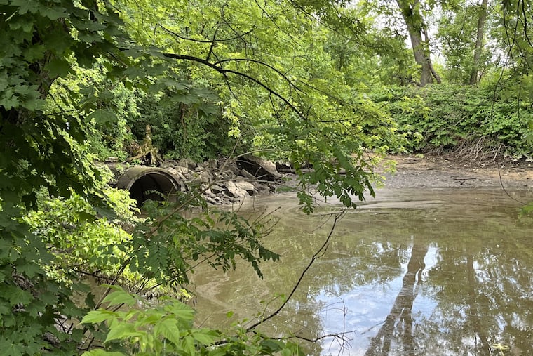 A combined sewer overflow in Camden City.