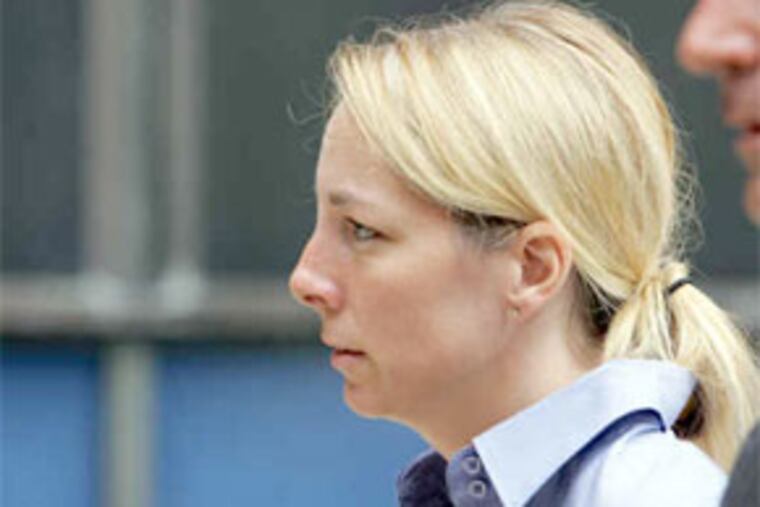 Bonnie Sweeten enters the Bucks courthouse. The judge gave her 9 to 24 months in prison, rejecting guidelines calling for probation. (David Swanson / Staff Photographer)