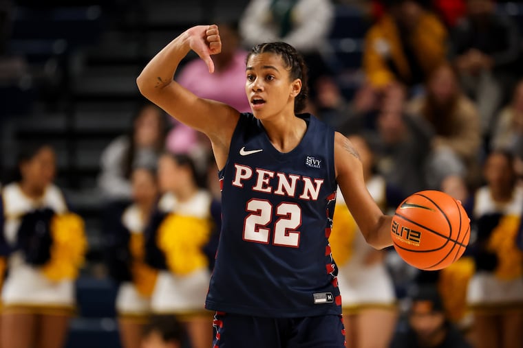 Penn Quakers guard Mataya Gayle led with a team-high 16 points in a win over Columbia on Saturday.
