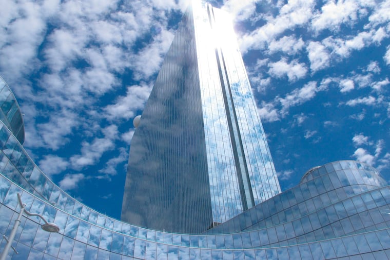 This June 15, 2016 photo shows the exterior of the Ocean Resort Casino in Atlantic City, N.J. while it was still known as Revel. (AP Photo/Wayne Parry)