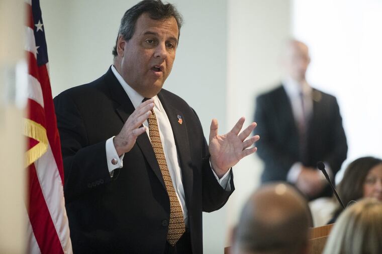 New Jersey Gov. Chris Christie.