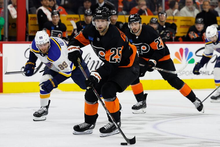 Flyers center Ryan Poehling has proved to be a shrewd bargain signing by GM Danny Brière.