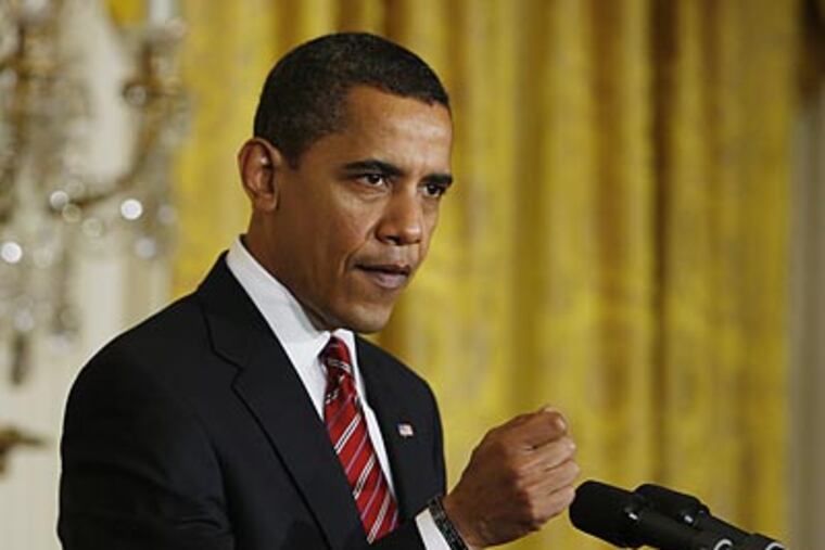 President Obama can recover from some early missteps by showing a firmer commitment to walking the walk of his campaign promises about ethics. (Charles Dharapak/AP file photo)