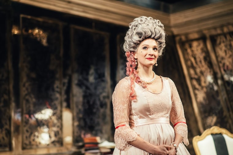 Jessica Bedford in "The Revolutionists," through Feb. 25 at Theatre Horizon.