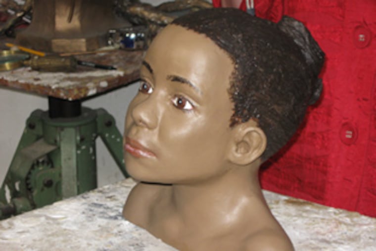 Views of Frank Bender's new bust of an unidentified girl whose remains were found in Monmouth County, N.J., in 2005. The unsolved case will be featured on Fox's "America's Most Wanted" on March 14.