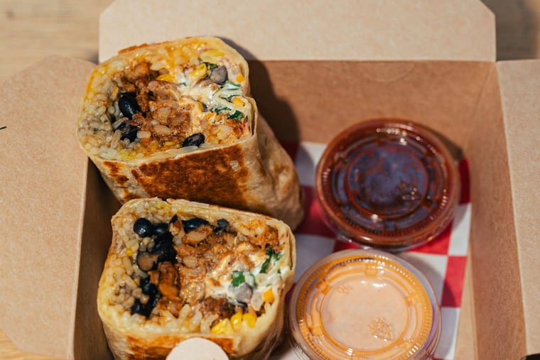 Burrito at Korea Taqueria.