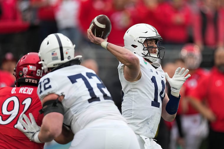 Penn State quarterback Sean Clifford in the Rose Bowl.