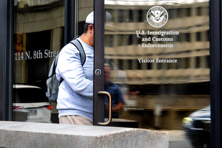 The Philadelphia field office of Immigration and Customs Enforcement (ICE) in Center City.