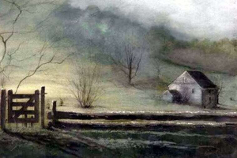 Lynch's "Mr. Stuart's Ghost" is part of the Brandywine River Museum collection. He often worked in water colors and oils.