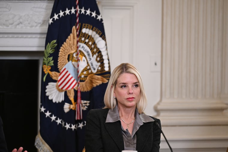 Attorney General Pam Bondi attends an Oct. 23 event at the White House. MUST CREDIT: Matt McClain/The Washington Post