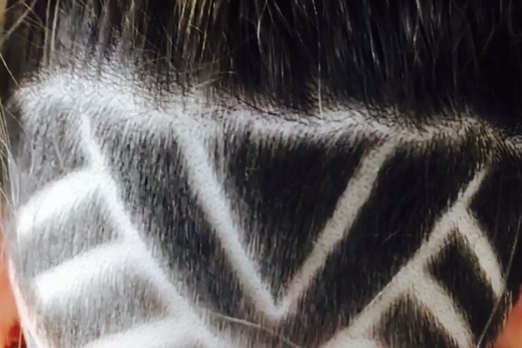 Undercuts are the latest throw-it-back hairstyle for summer. This one features a zigzag courtesy of stylist Nicolette Olson of Le Reve Salon & Barbershop and Dream Spa in Cherry Hill.