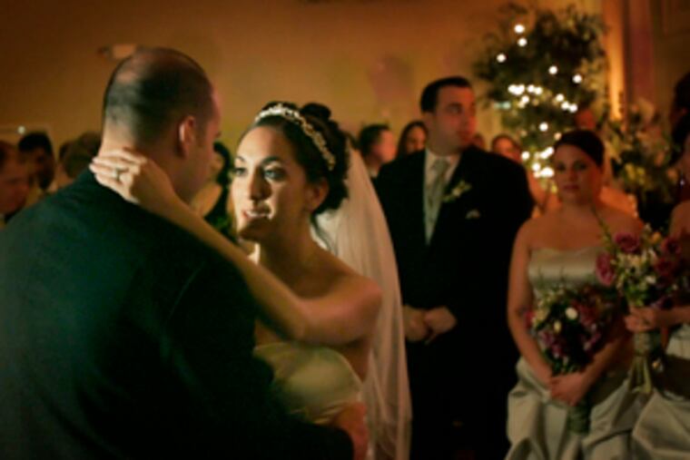 How do you dance with a groom on wheels? Very carefully - to Paul McCartney's "Maybe I'm Amazed."