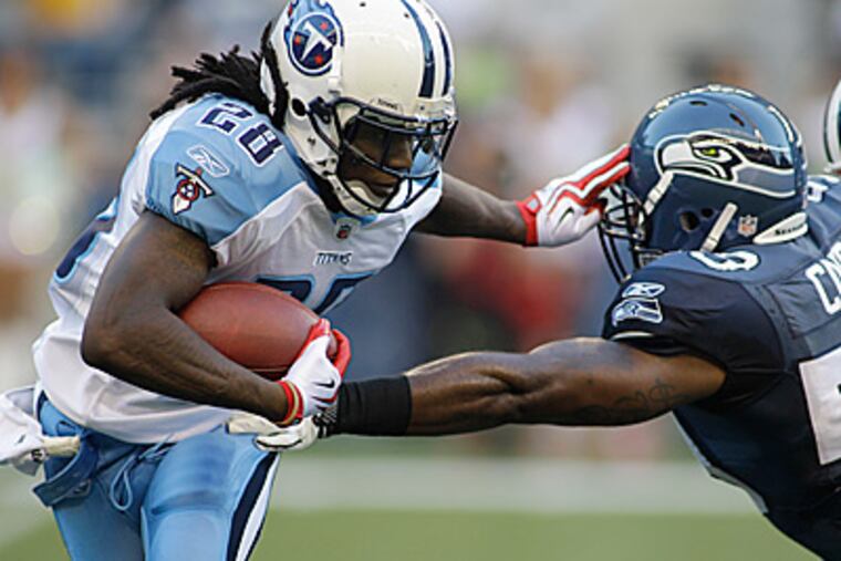 Does Chris Johnson top Gonzo's list of top fantasy running backs? (AP Photo/Ted S. Warren)