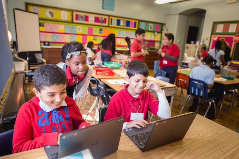 Students at Laura H. Carnell School in Northeast Philly.