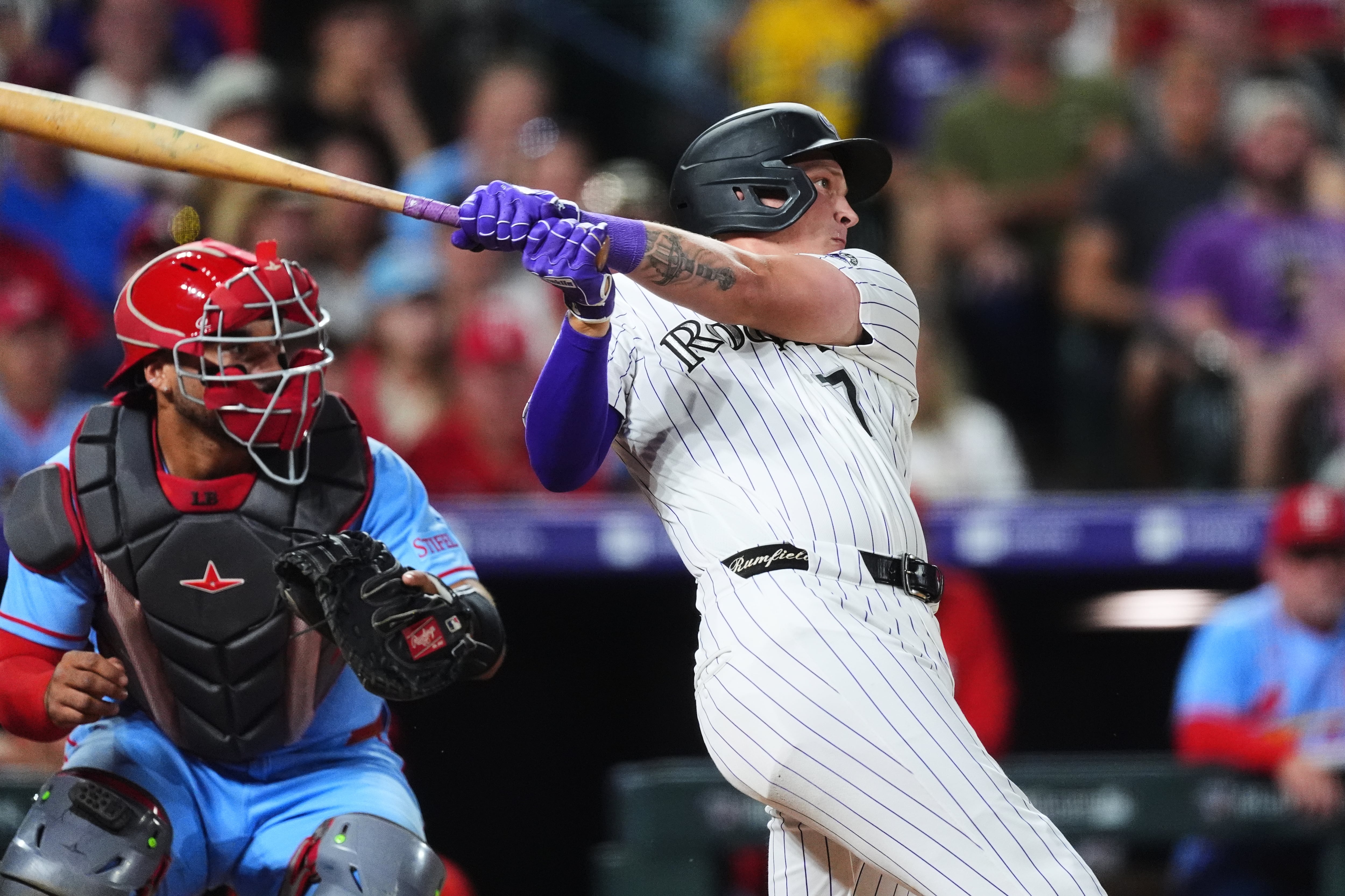 Rockies use 6-run 5th inning to beat Cardinals 10-7