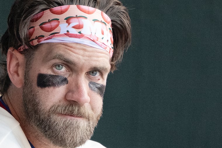 The Phillies’ Bryce Harper is off to a 3-for-25 start, including a 425-foot homer, his first of the season, on Wednesday.