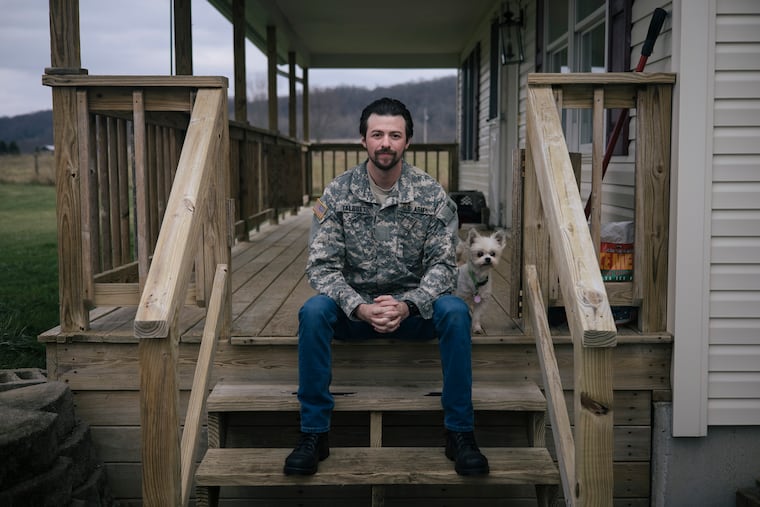 Nicolas Talbott, a second lieutenant in the U.S. Army Reserve, leads the group of 28 challengers of the ban on transgender troops the Supreme Court has been asked to rule on.