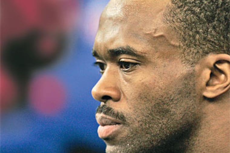 Marvin Harrison of the Indianapolis Colts is being sued by a North Philadelphia shooting victim. (AP)