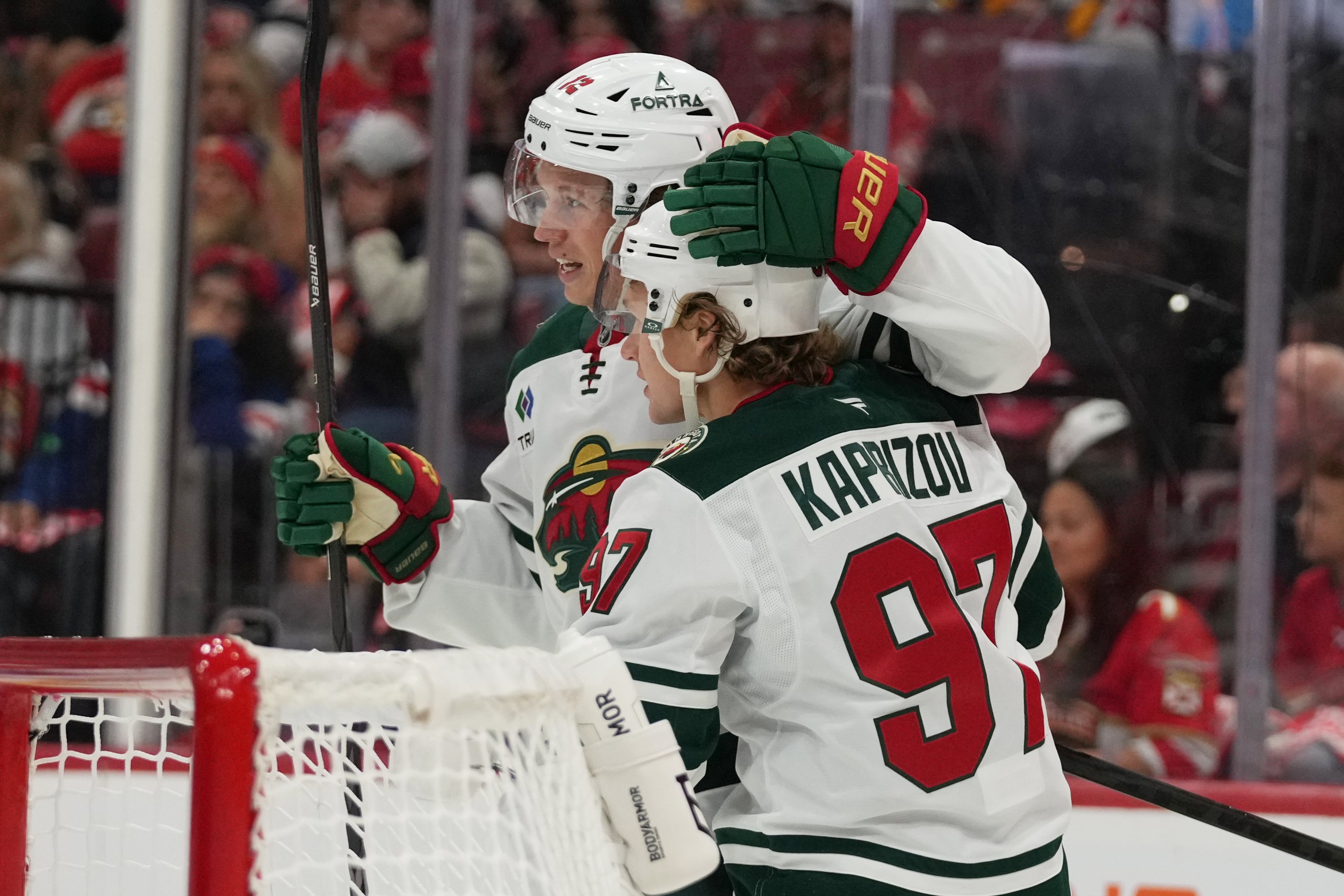 Kaprizov has 4-point night, Wild top Panthers 4-1 to spoil Florida's home opener