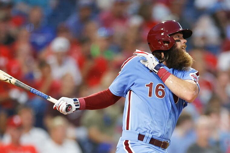 The Phillies believe in Brandon Marsh's potential as a hitter.