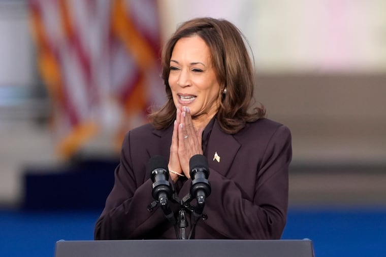 Vice President Kamala Harris delivers a concession speech for the 2024 presidential election on the campus of Howard University.