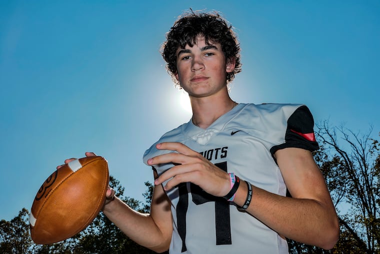 Germantown Academy sophomore quarterback Xavier Stearn has already thrown for 1,180 yards and 16 touchdowns this season.