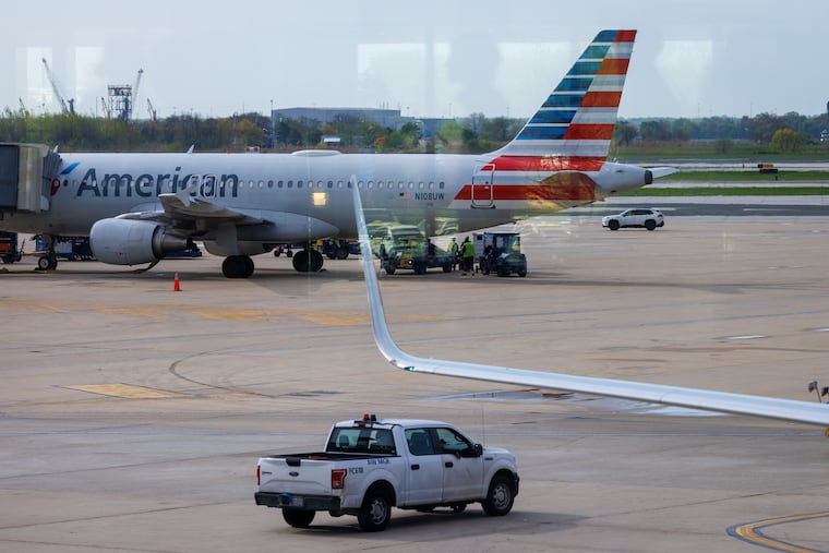 American Airlines, Philadelphia International Airport, Wednesday, April 15, 2026.