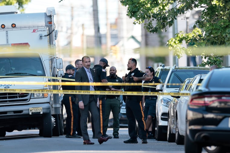 The scene near a police involved shooting near North Florida Avenue and Arctic Avenue Tuesday, June 2, 2026, in Atlantic City.