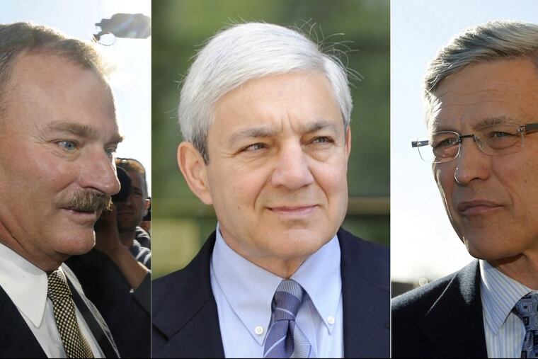 Former Penn State administrators Gary Schultz, Graham Spanier and Tim Curley will begin prison terms soon.
