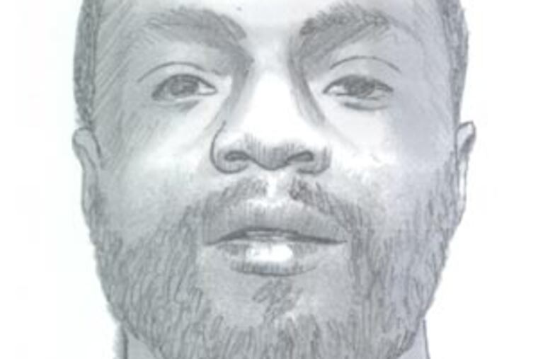 A sketch of the suspect wanted in the abduction attempt.