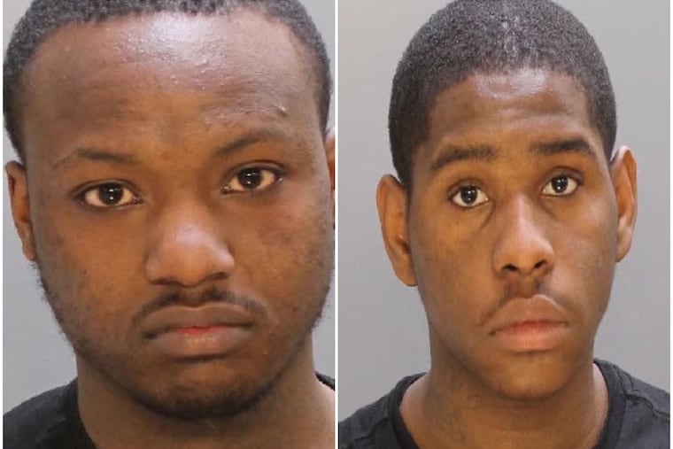 Tymear Johnson, left, is on trial for murder. Christopher Southerland, right, pleaded guilty to conspiracy to commit aggravated assault in the 2017 shooting inside the Gold Fish Chinese takeout in Nicetown that killed 13-year-old Khiseer Davis-Prather.