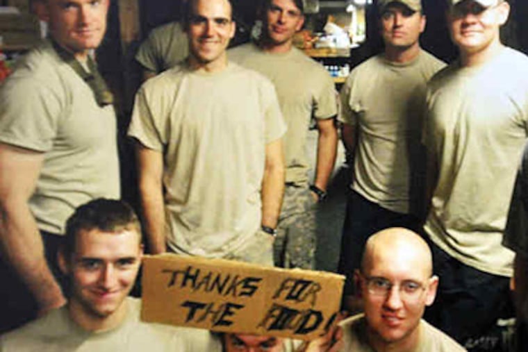 Cynthia Woodward's son, Spec. Michael Scusa (bottom, right), was killed Oct. 3, 2009, at Combat Outpost Keating.