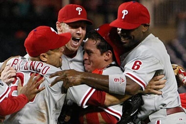 The Phillies captured their fourth straight postseason appearance and begin the playoffs against Cincinnati Wednesday. (Yong Kim / Staff Photographer)