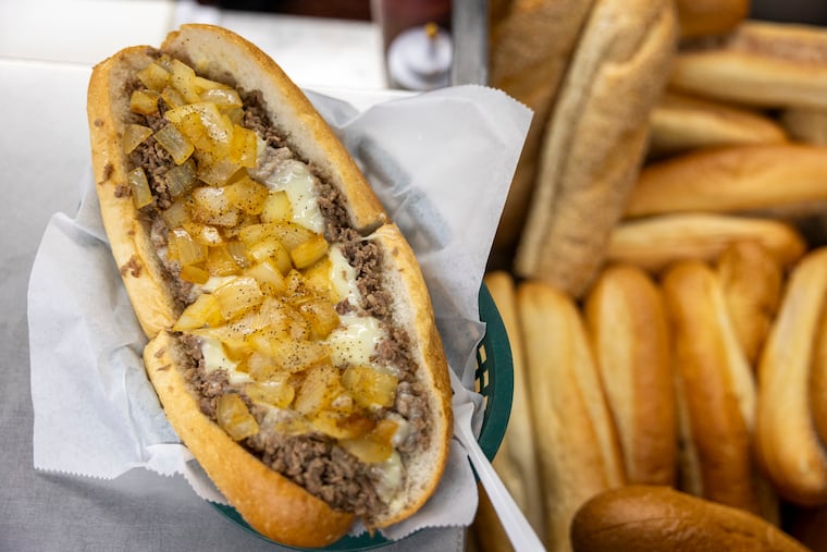 A cheesesteak from Dalessandro's in Philadelphia.